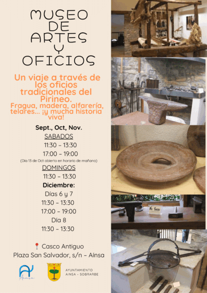 Villa de Ainsa - Sobrarbe Pirineo museo oficios invierno