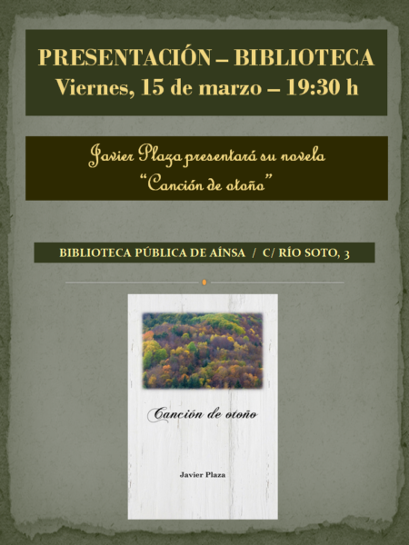Villa de Ainsa - Sobrarbe Pirineo Presentación libro Canción de otoño