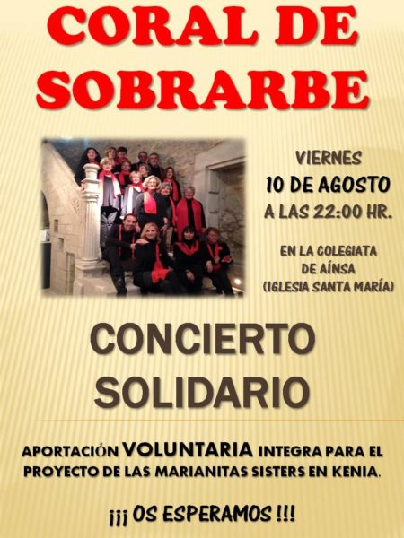 Villa de Ainsa - Sobrarbe Pirineo Concierto solidaario Coral Sobrarbe 10 agosto