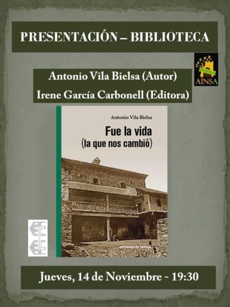 Villa de Ainsa - Sobrarbe Pirineo Cartel Toño Vila Ainsa 14 nov