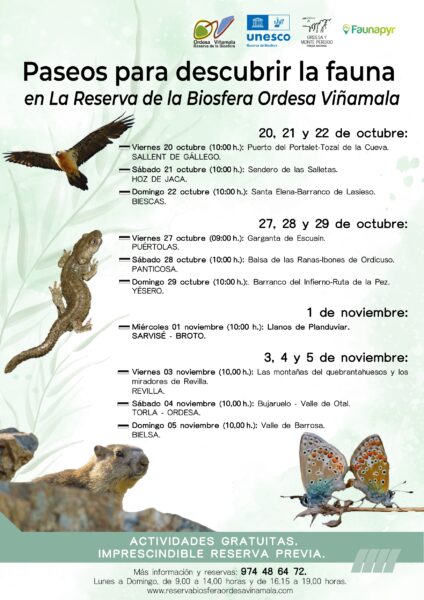 Villa de Ainsa - Sobrarbe Pirineo Paseos para descubrir la fauna en La Reserva de la Biosfera Ordesa Vinamala page 0001