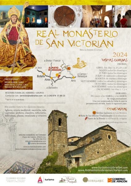 Villa de Ainsa - Sobrarbe Pirineo jpg Cartel Monasterio San Victorian 2024 page 0001