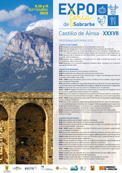Villa de Ainsa - Sobrarbe Pirineo Cartel Expoferia 2022