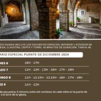 Villa de Ainsa - Sobrarbe Pirineo Horarios iglesia visita guiada Puente diciembre