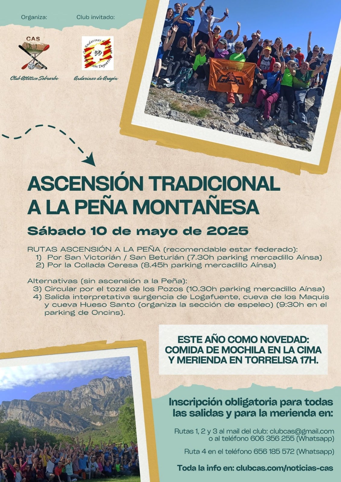 Villa de Ainsa - Sobrarbe Pirineo Ascenso tradicional Pena Montanesa