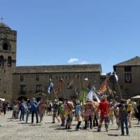 Más de 7.000 personas visitan Aínsa en mayo entre puentes festivos y el encuentro internacional de nabateros
