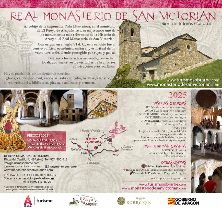 Villa de Ainsa - Sobrarbe Pirineo cartel2x2 2025