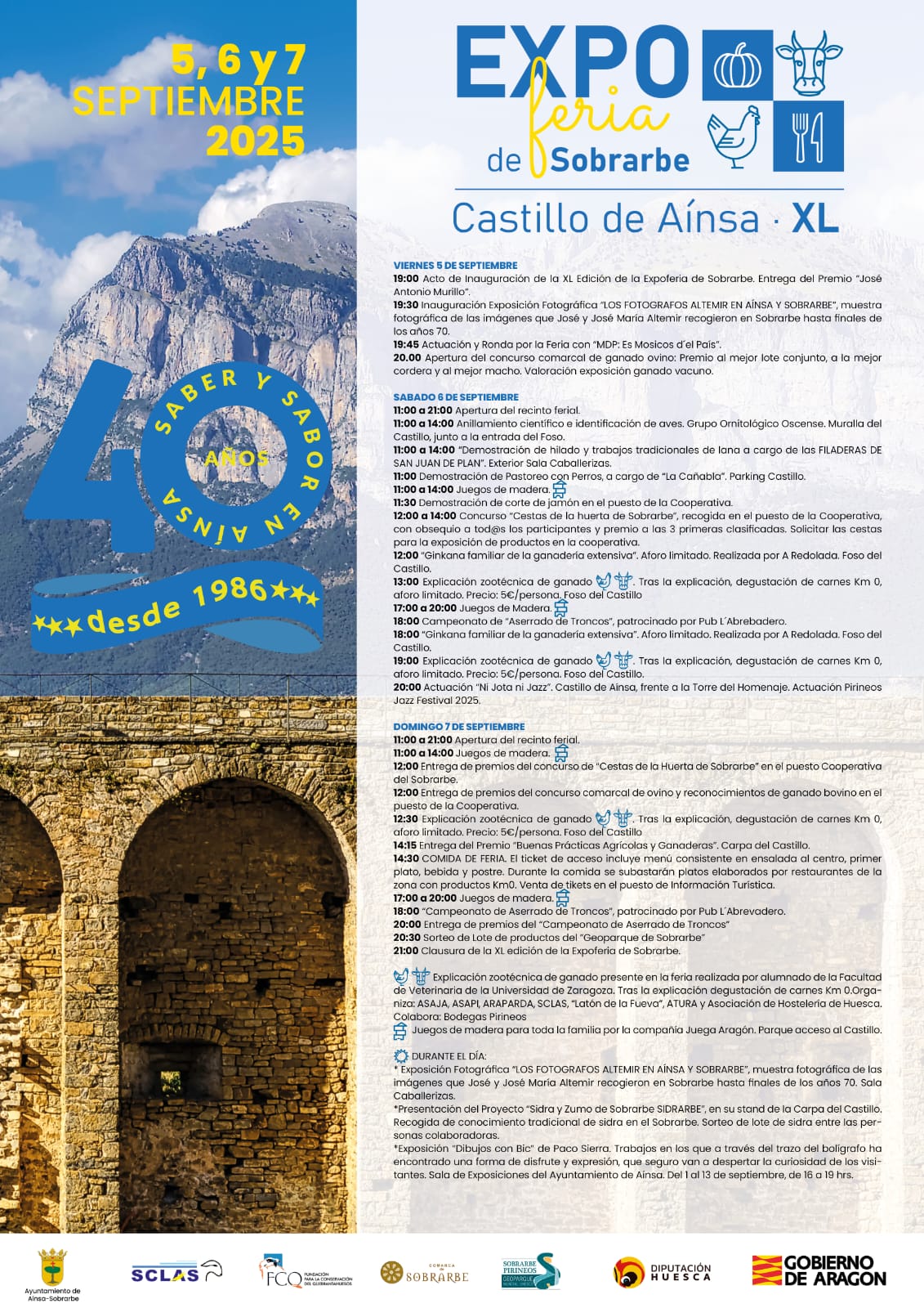 Villa de Ainsa - Sobrarbe Pirineo CARTEL 2025