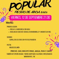 Villa de Ainsa - Sobrarbe Pirineo CENA POPULAR