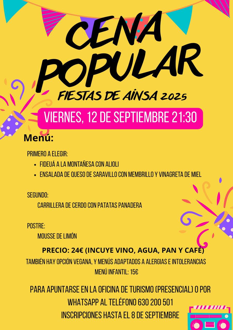 Villa de Ainsa - Sobrarbe Pirineo CENA POPULAR