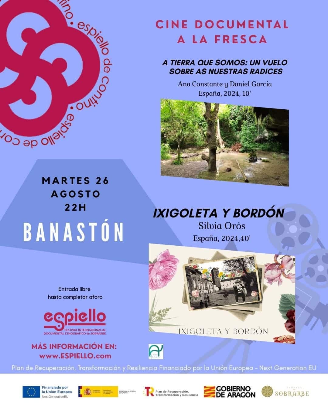 Villa de Ainsa - Sobrarbe Pirineo CINE DOCUMENTAL 26 DE AGOSTO