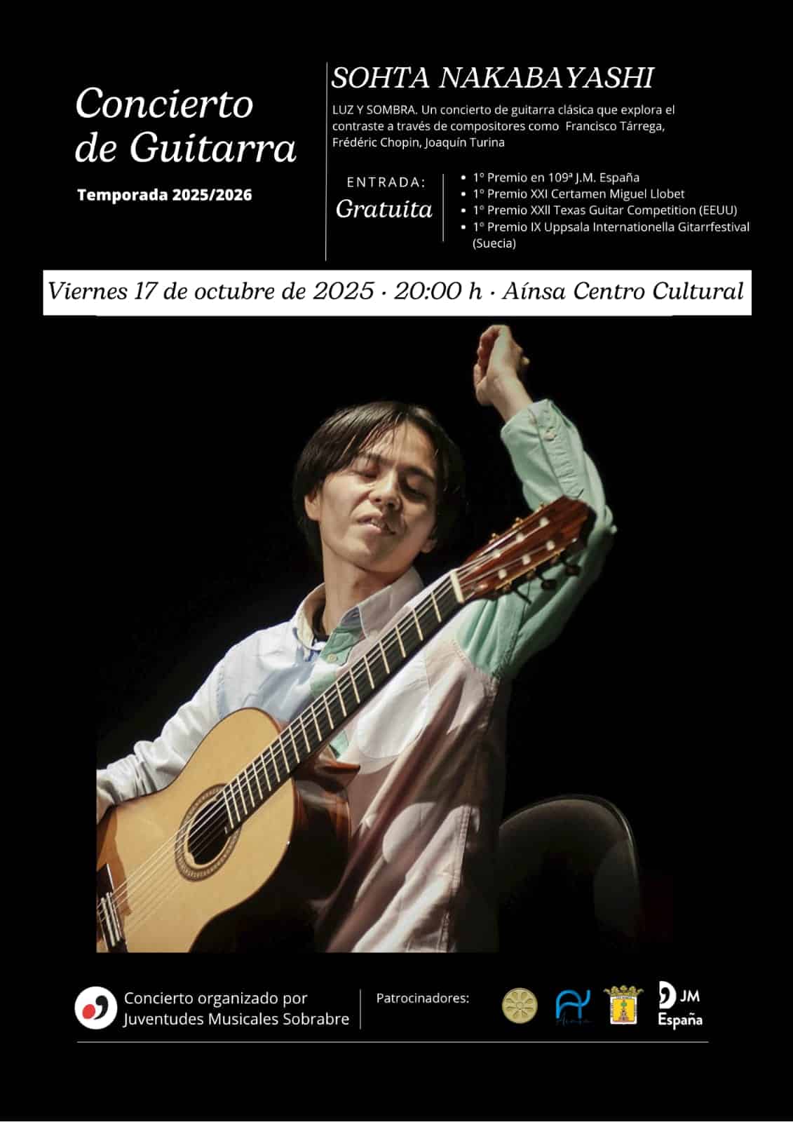 Villa de Ainsa - Sobrarbe Pirineo CONCIERTO DE GUITARRA 17 DE OCTUBRE