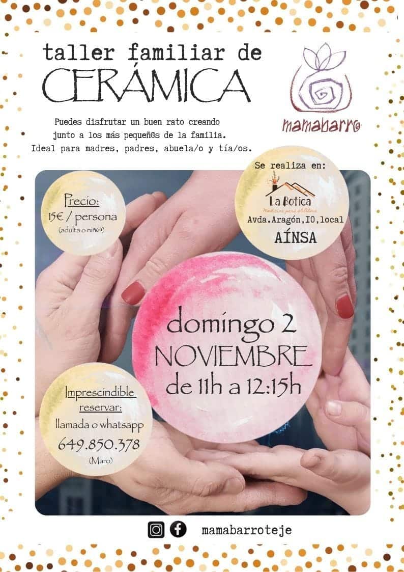 Villa de Ainsa - Sobrarbe Pirineo TALLER DE CERAMICA MARO 2 DE NOVIEMBRE