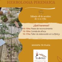 Villa de Ainsa - Sobrarbe Pirineo recoleccion hierbas 18 de octubre