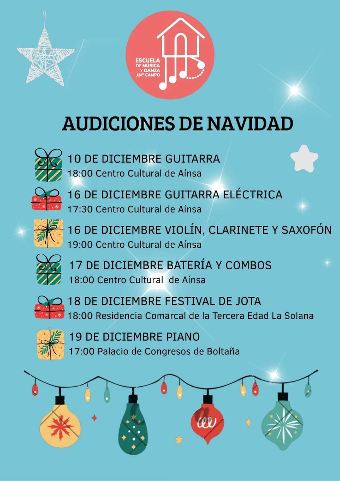 Villa de Ainsa - Sobrarbe Pirineo AUDICIONES DE NAVIDAD