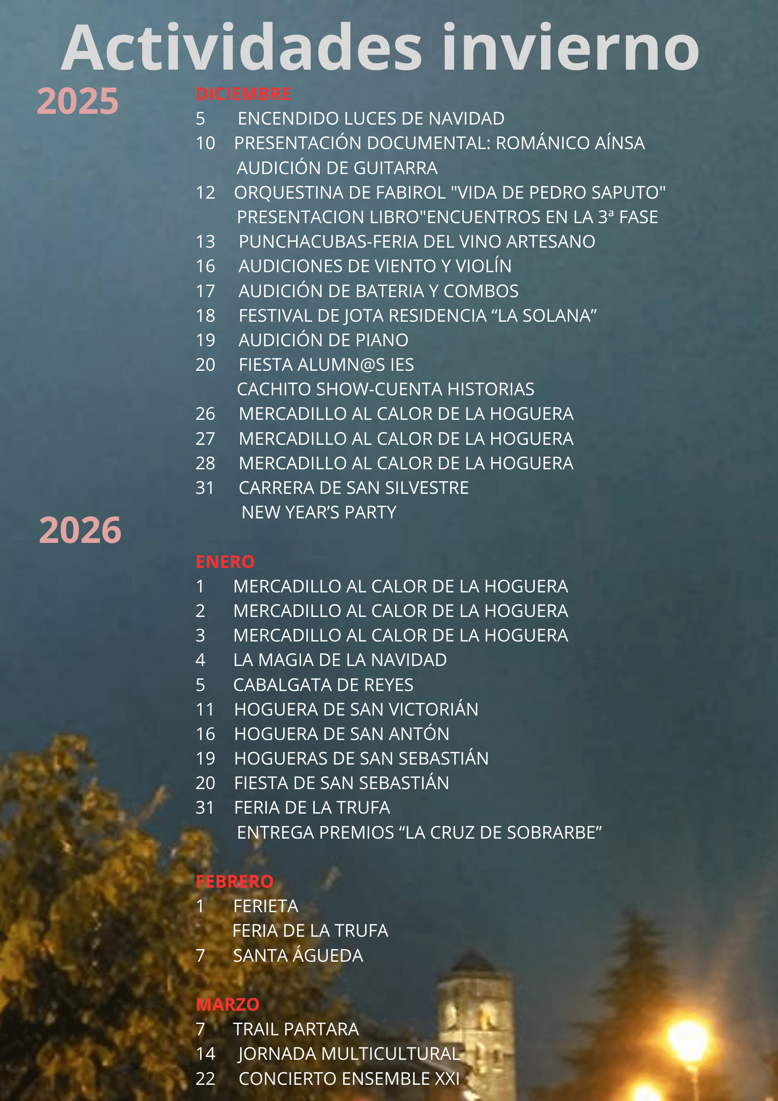 Villa de Ainsa - Sobrarbe Pirineo EVENTOS INVIERNO