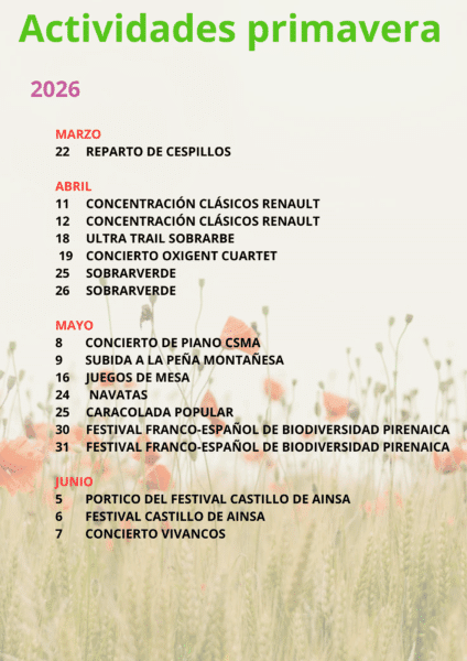 Villa de Ainsa - Sobrarbe Pirineo EVENTOS PRIMAVERA 1