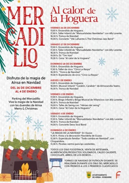 Villa de Ainsa - Sobrarbe Pirineo MERCADILLO AL CALOR DE LA HOGUERA 2 Villa de Ainsa - Sobrarbe Pirineo MERCADILLO AL CALOR DE LA HOGUERA PROGRAMA