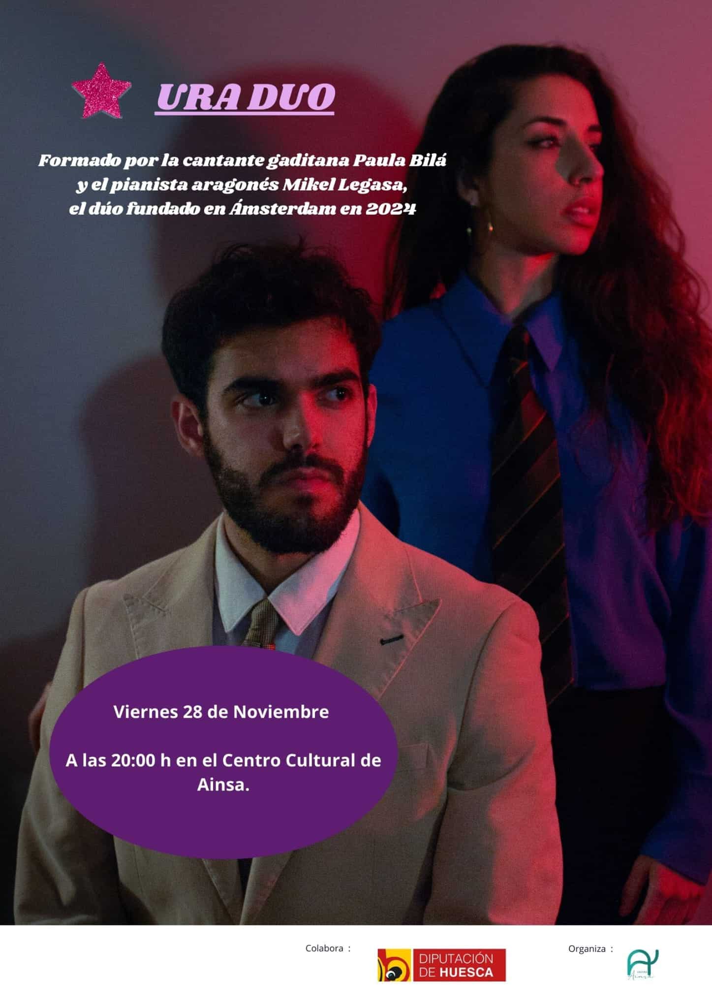 Villa de Ainsa - Sobrarbe Pirineo CONCIERTO DE URA DUO 1 Villa de Ainsa - Sobrarbe Pirineo URA DUO 28 DE NOVIEMBRE