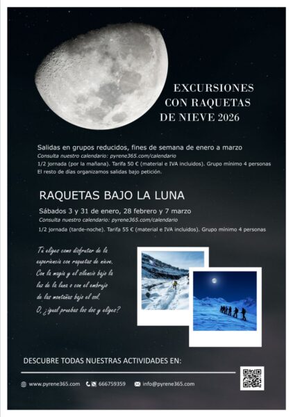 Villa de Ainsa - Sobrarbe Pirineo EXCURSIONES CON RAQUETAS DE NIEVE 2026 PYRENE365 2 Villa de Ainsa - Sobrarbe Pirineo EXCURSIONES RAQUETAS DE NIEVE PYRENE365