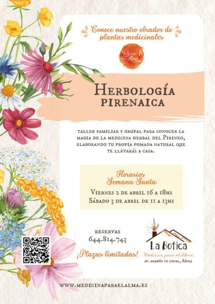 Villa de Ainsa - Sobrarbe Pirineo HERBOLOGIA PIRENAICA SEMANA SANTA 2026 2 Villa de Ainsa - Sobrarbe Pirineo HERBOLOGIA PIRENAICA SEMANA SANTA