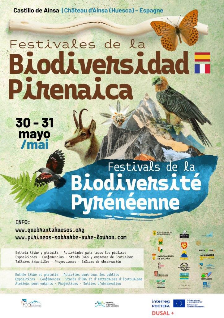 Villa de Ainsa - Sobrarbe Pirineo Aínsa acoge la primera edición de los Festivales de la Biodiversidad Pirenaica 1 Villa de Ainsa - Sobrarbe Pirineo Cartel Festival de la Biodiversidad