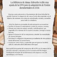 La Biblioteca de Aínsa renueva y amplia sus fondos gracias a una subvención de la Diputación de Huesca