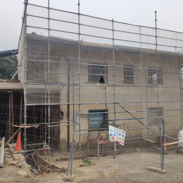 Finalizan las obras en la estructura de la antigua casa del médico de Aínsa